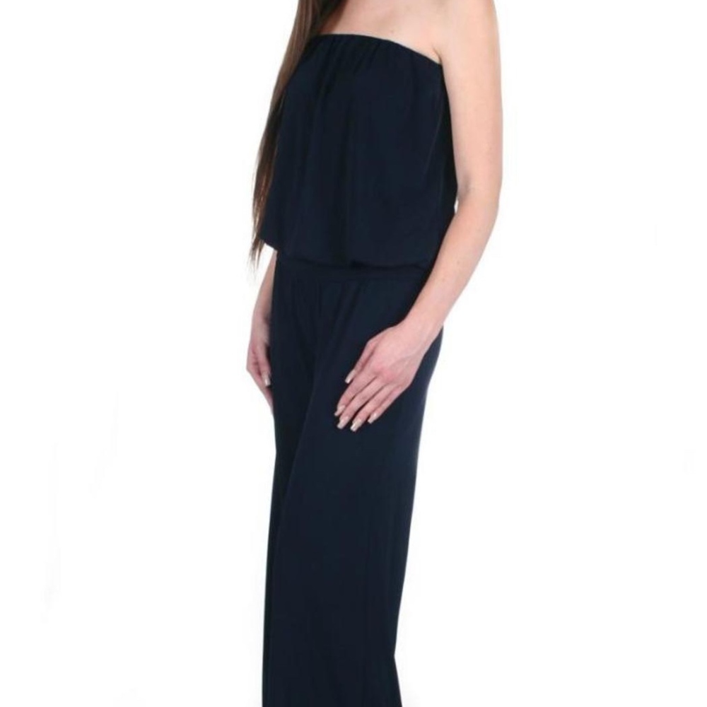 Veronica M Black Strapless Maxi Dress